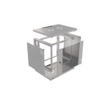 KompaktRack 9HE PRO Hvit 450mm dybde - Bilde 2