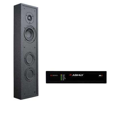 Møteromspakke lavprofil høyttaler + Ashly FX60.2 spesialpris ut 2025