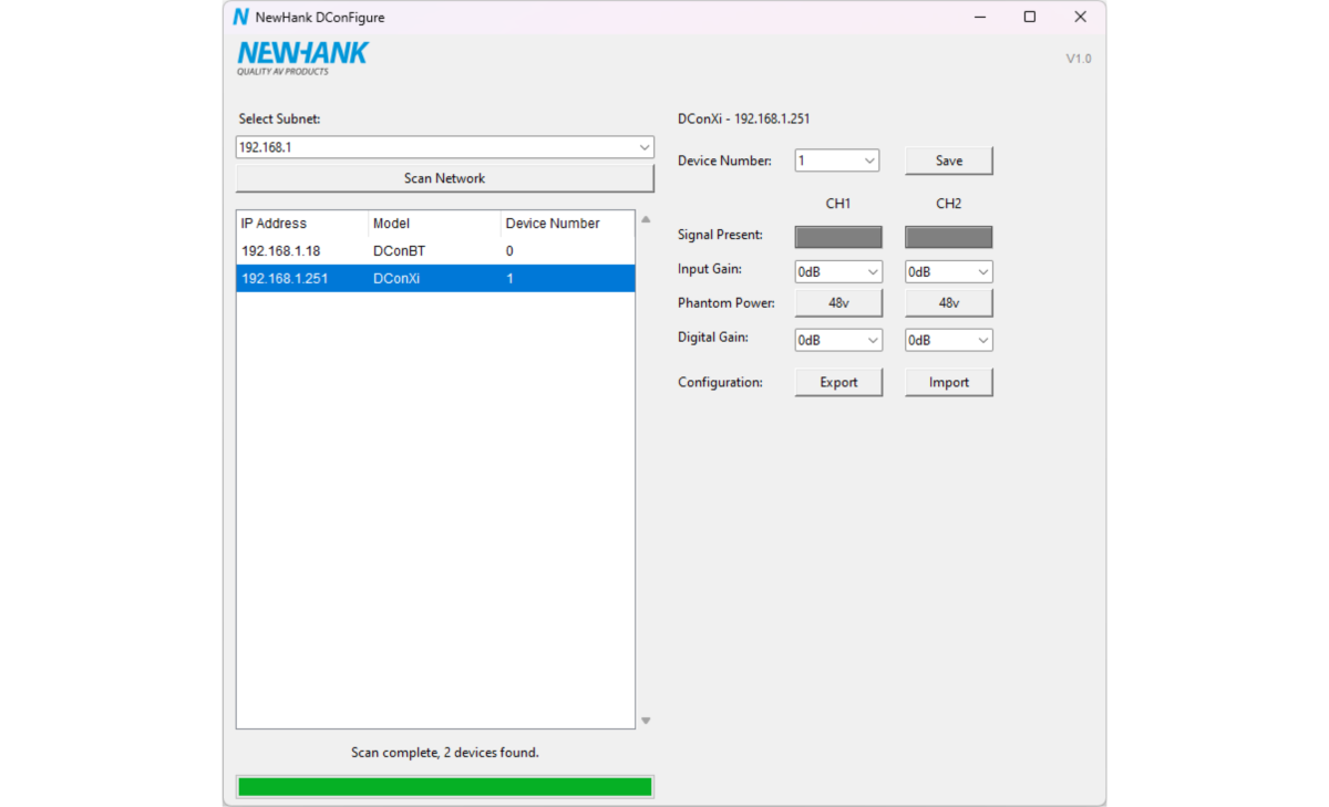 NEWHANK DConXi 2 x XLRF Dante veggpanel - Bilde 4