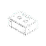 KompaktRack 4HE (Grey/D350mm) - Bilde 12